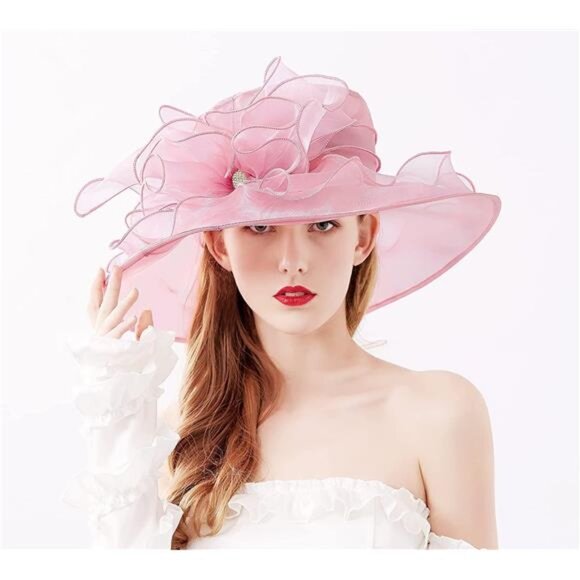 Women\'s Kentucky Hat Wide Brim Pink5 main image 7
